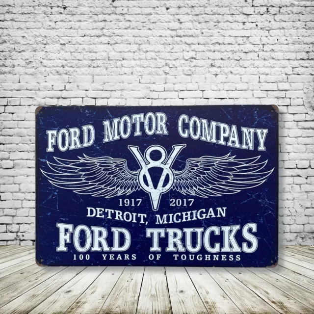 Ford Vintage Style Tin Metal Bar Sign Poster Man Cave Collectible New