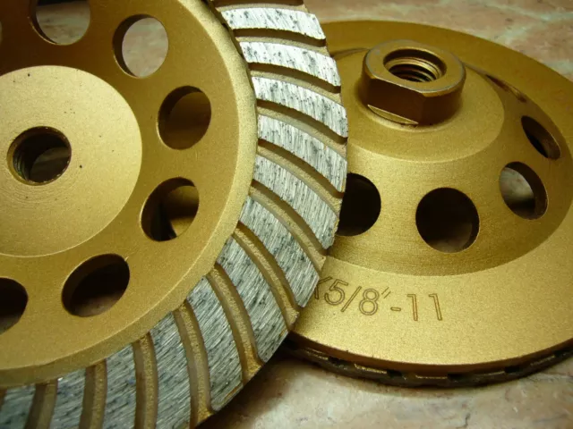 150mm 6 inch 5/8" arbor THK Diamond TURBO sintered Grinding Cup Wheel grind disc
