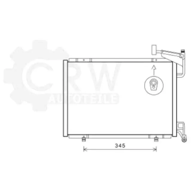 Condensateur Climatisation Condenseur à Air pour Ford Fiesta VI