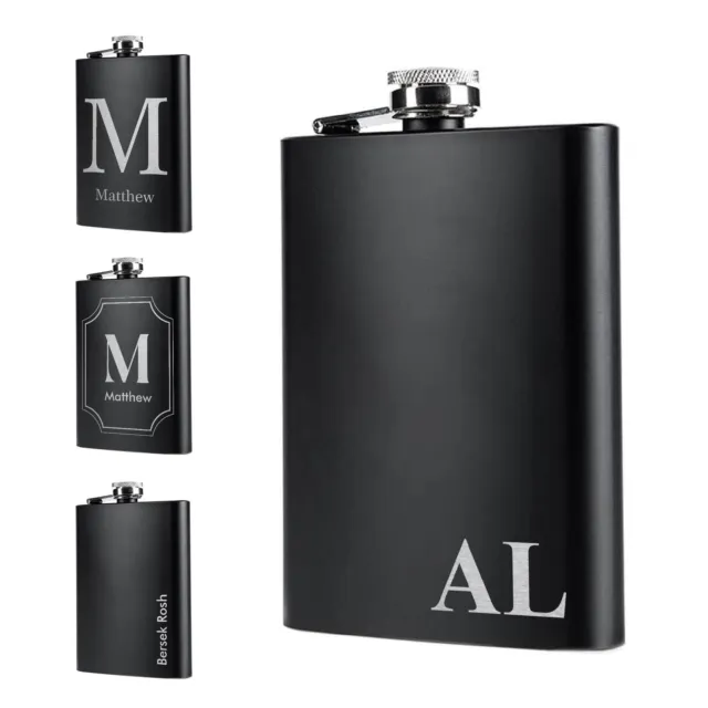 8 Oz Hip Flask Stainless Steel Whisky Alcohol Drink Pocket Gift Wine Bottle Xmas