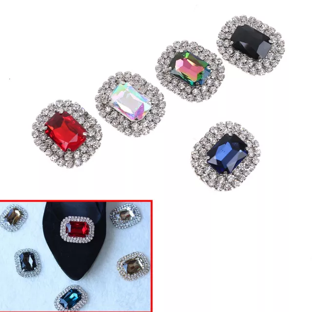 1 Stück Frauen Kristall Strass Metall Schuhe Clip Brautschuh Charms D.ko