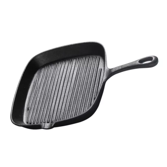 Nonstick Square Grill Pan for Steak, Eggs & More - Induction Compatible-LH