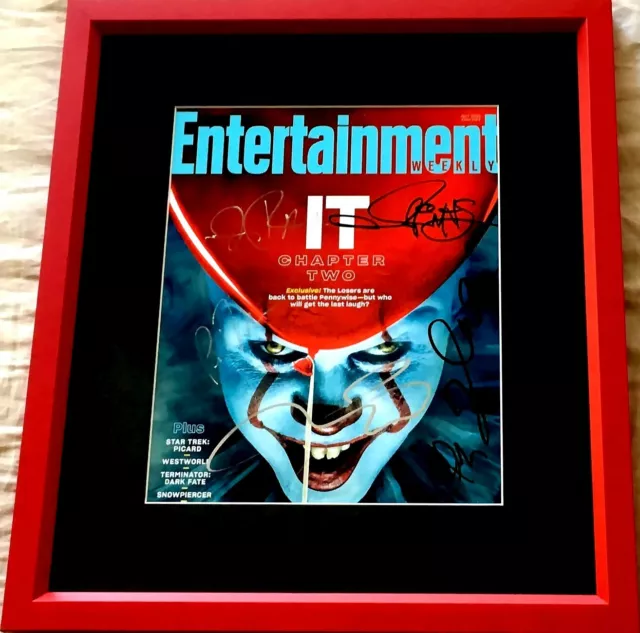 It Chapter 2 movie cast signed 8x10 EW cover framed Jessica Chastain McAvoy JSA