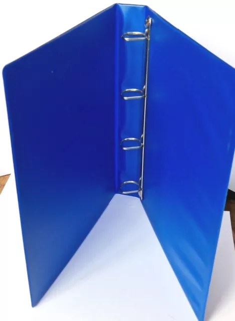BLUE A4 Presentation Folder. 25mm capacity 4D Ring Binder - 4 hole