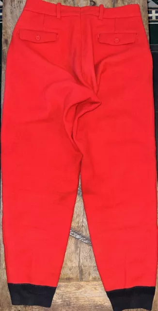 Vintage Ski Pants Red Wool 30’s 40’s 50’s 2