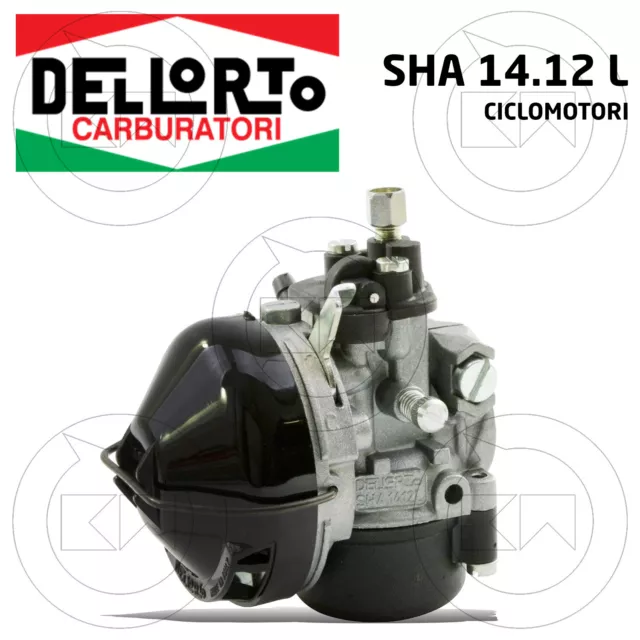 Vergaser Dell'Orto Sha 14 12 L Ohne Mischer Für Moped 50 - 01515