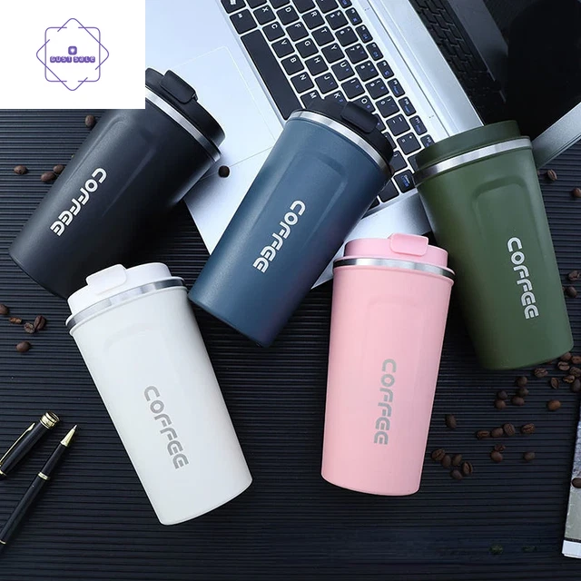 17oz/13oz Vacuum Steel Thermos Insulated Coffee Cup Travel Mug Spill Proof