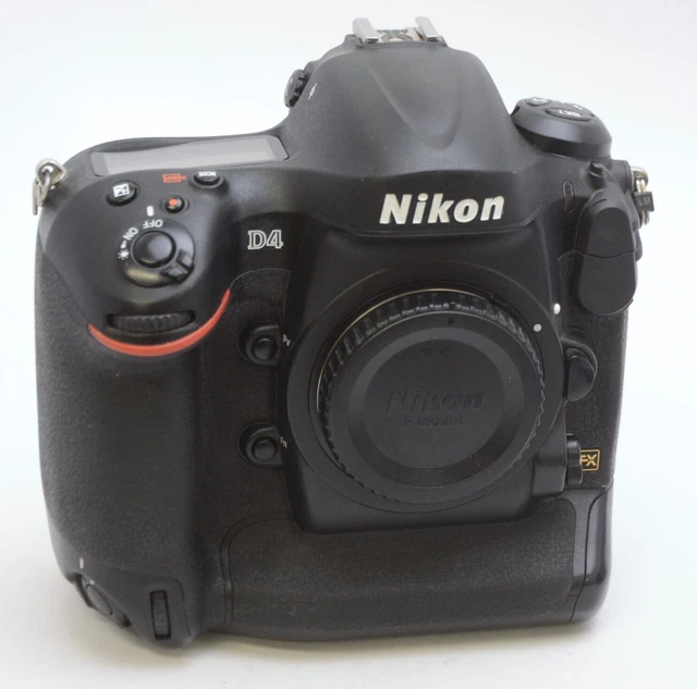 Nikon D4 16.2 MP Digital SLR Camera - Black (Body Only) Used Excellent Condition