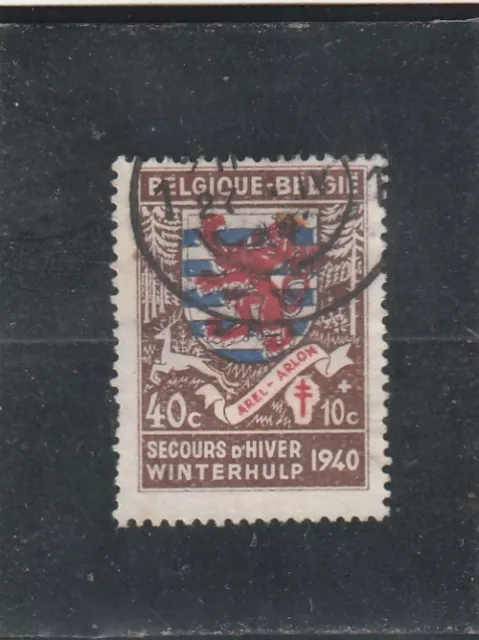 L5968 BELGIQUE Timbre N° Y&T 540 de 1941 " Secours d'Hiver Arlon " Oblitéré