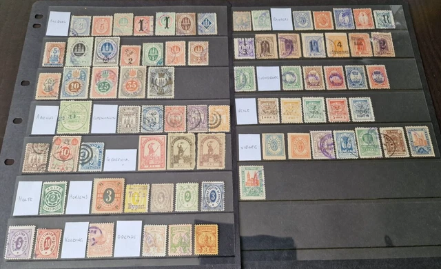 Denmark Local Post Stamp Selection on 2 Stock Pages