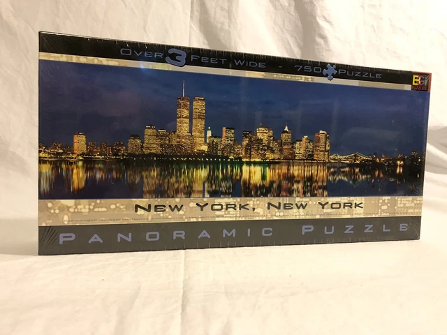 NEW YORK CITY Twin Towers Puzzle 750 Piece Panoramic Sealed New ...