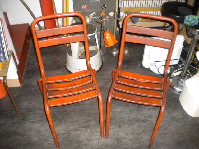 Paire De Chaise Tolix T2 Original