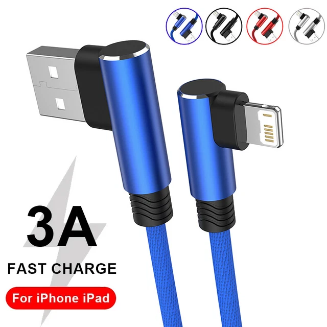 1m 2m 3m USB Charger Cable for iPhone 14 13 12 11 XS Fast Charge Data Sync Lead