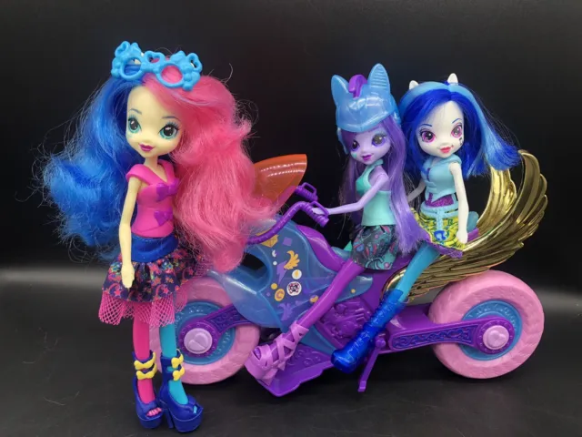 My little pony equestria girls, pacchetto bambole motocross