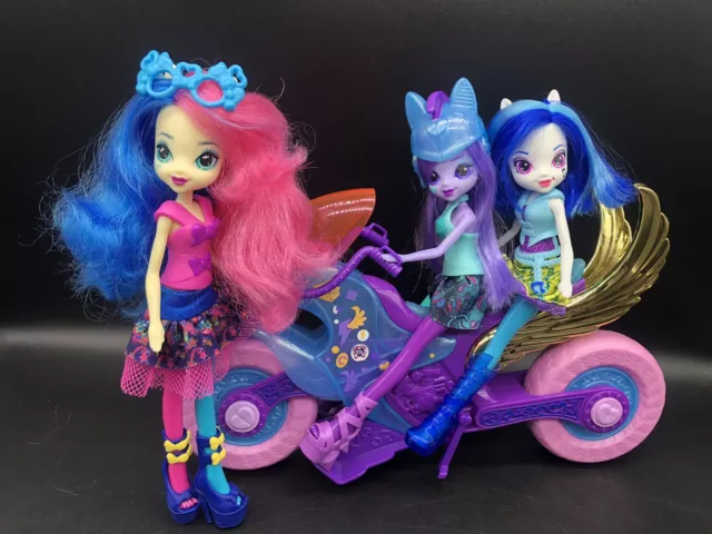 My little pony equestria girls, pacchetto bambole motocross