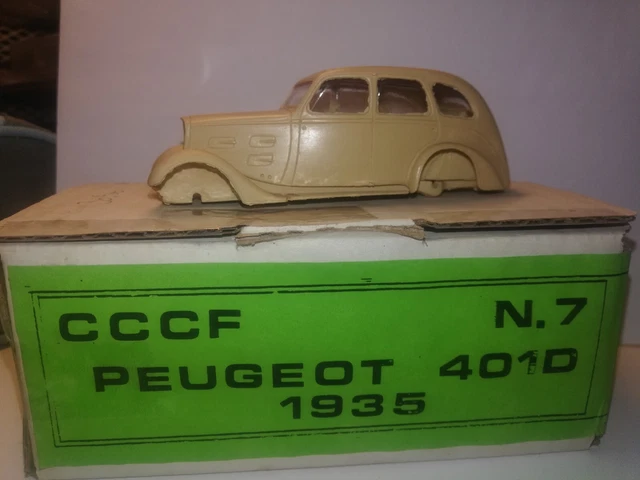 Camionnette Peugeot MKN Bleu Fourgon Usine 1938 IDEM Kit Métal Monté 1/43