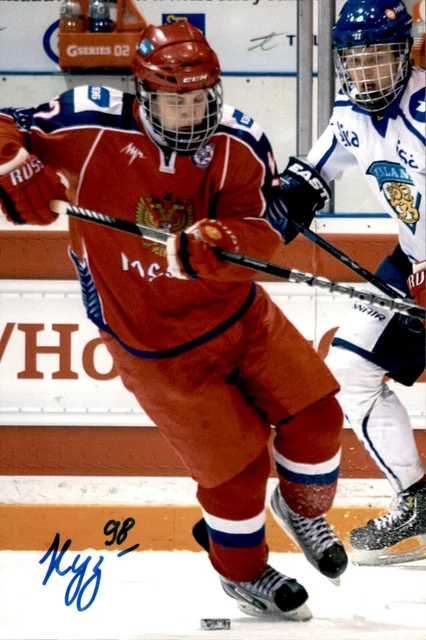 Vladimir Kuznetsov SIGNED auto 4x6 photo ACADIE BATHURST TITAN / TEAM RUSSIA