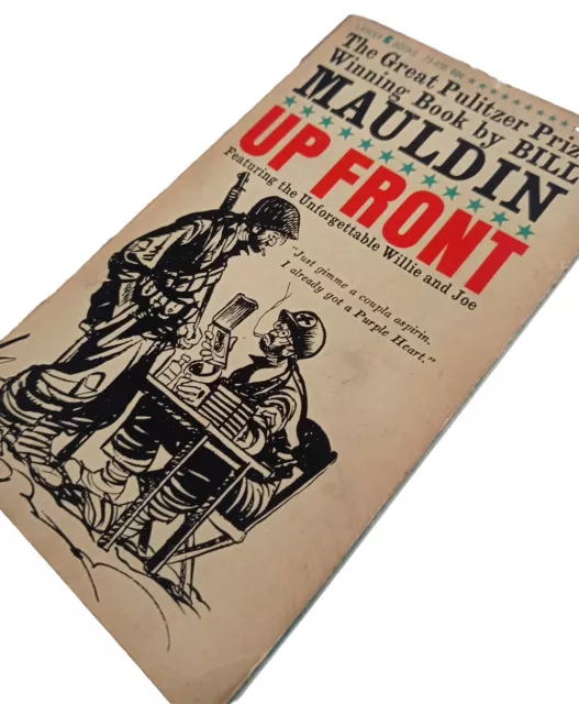 Rare First Edition UP FRONT Bill Mauldin  1962 - War Cartoon - read description 2