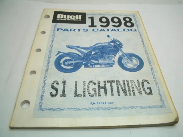 1998 Buell Parts Catalog - Lightning S1 Models - 99571-98Y