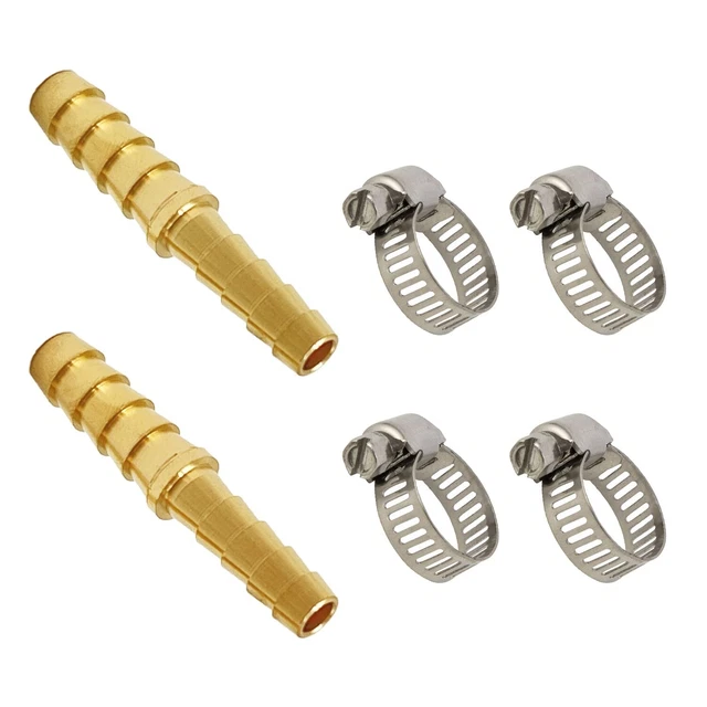 Hose Barb Reducer Fittings 2 PCS, Brass Hose Barb Adapter, 5/16'' to ...