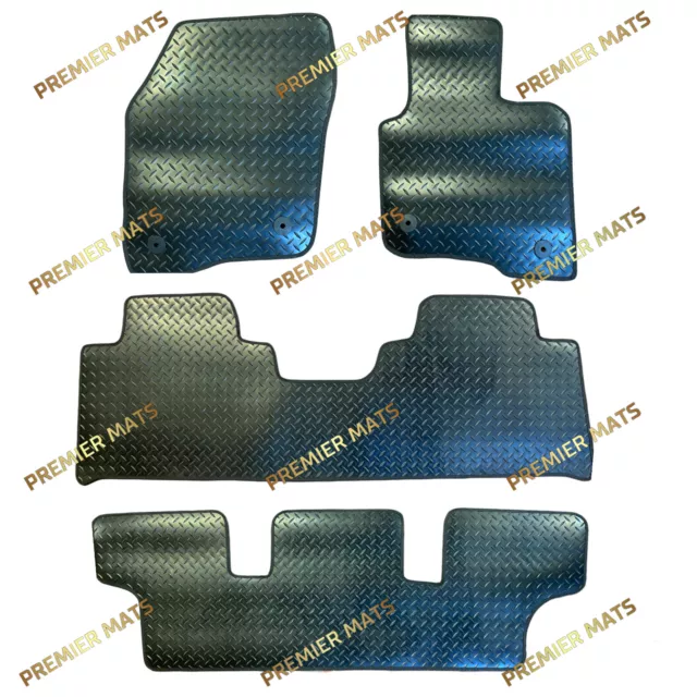 Ford Galaxy 2017 Onwards 7 Seats Rubber Floor Mats Fully Tailored