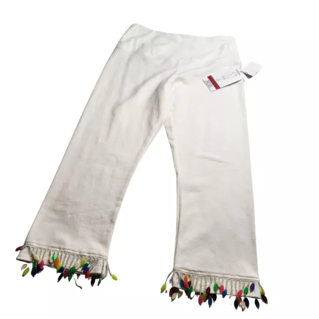 INTRO LOVE THE Fit women's Capri Leggings Size S White pull on Stretch NWT  M £23.45 - PicClick UK