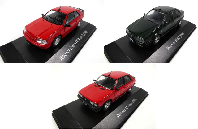 Lot de 3 Renault R11+R19+Fuego 1/43 Voiture Miniature Diecast Model Car LAQV8