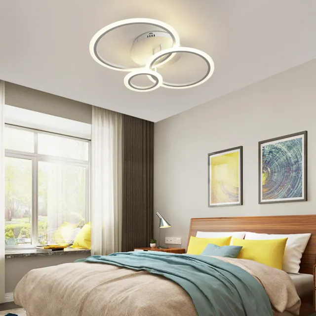 Modern Ceiling Light LED Strips Acrylic Pendant Chandelier Bedroom Creative Lamp