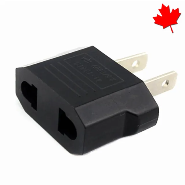 EU/AU to US/Canada Converter Power Plug Adapter Travel