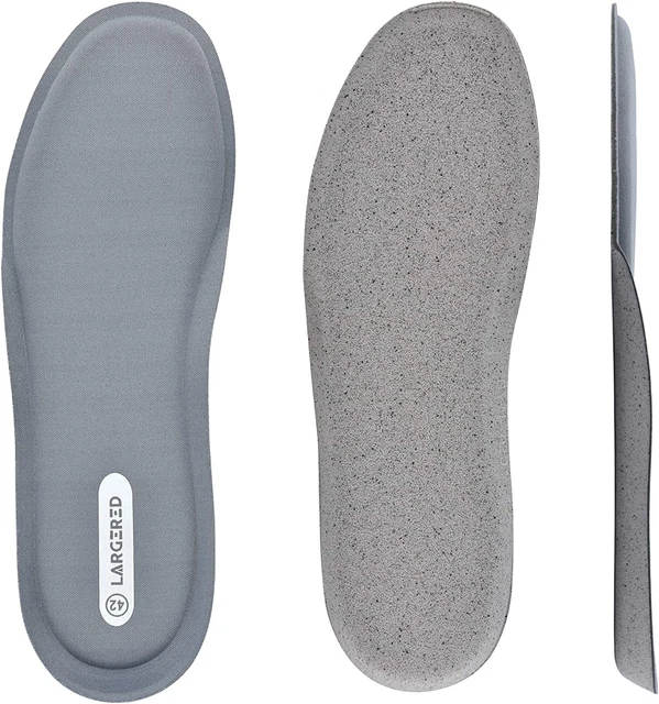 Plantillas de espuma viscoelástica MÁS GRANDES para hombres y mujeres, inserciones de zapatos cómodos acolchados para