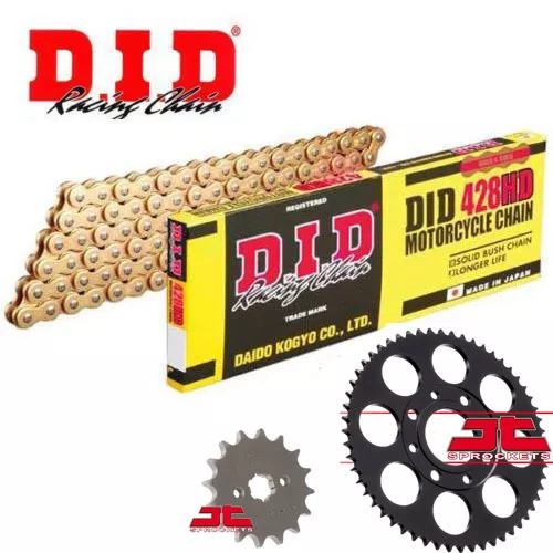 DID Gold 428 Drive Chain & Sprocket Upgrade Kit Fits Honda Z125 MONKEY 2019-21