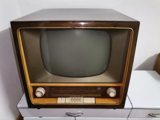 TV Televisore Televisione Epoca Vintage anni '50 GRUNDIG Typ 348