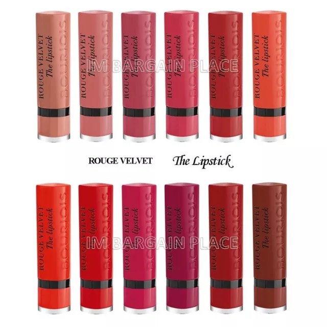 Bourjois Rouge Velvet The Lipstick- Long-Lasting - Choose Your Shade