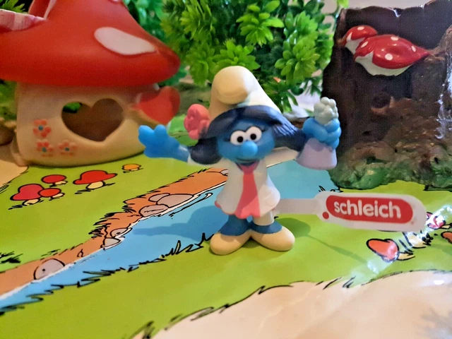 Figurine Schtroumpf Schleich Publicitaire 20058 BP 75 - Rare - Neuf