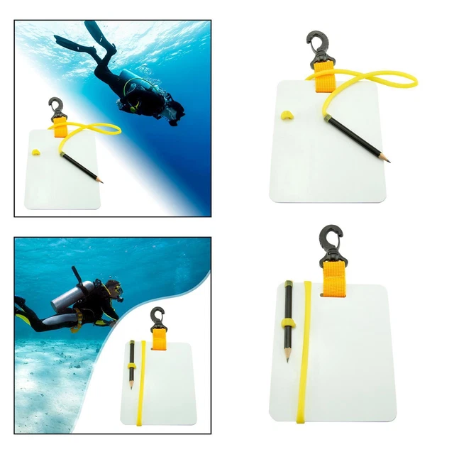 Ardoise 3 Panneaux Ardoise De Plongée Pour Poignet – 3 Panneaux – Stylo Flottant – Communication Sous-marine – Petite Taille Ardoise 3 Panneaux Ardoise De Plongée Pour Poignet – 3 Panneaux – Stylo Flottant – Communication Sous-marine – Petite Taille