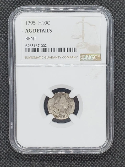 1795 Flowing Hair Half-Dime | NGC AG Details, Bent (Minor) 1795 Flowing Hair Half-Dime | NGC AG Details, Bent (Minor)