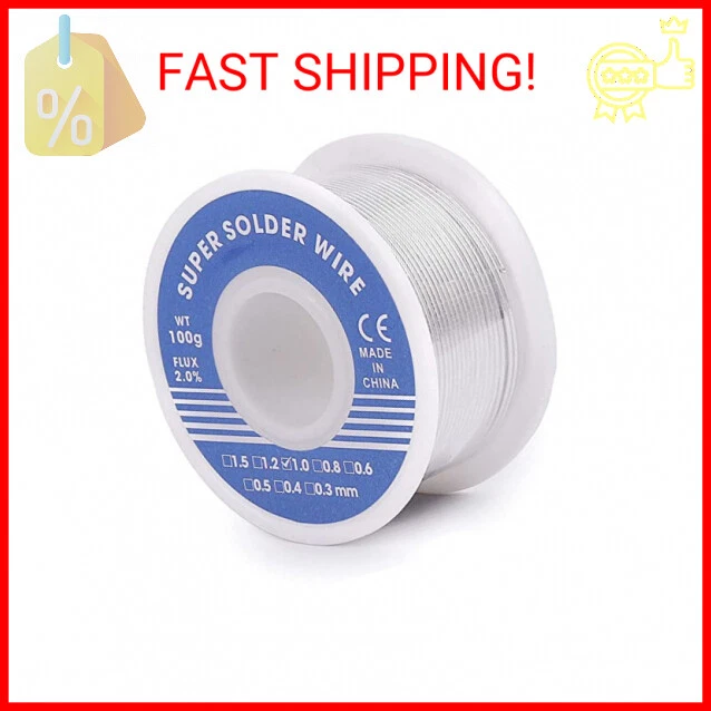 Electrical Soldering Wire: Thin Rosin Core 60/40 Tin Lead Solder