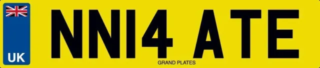 Nate Nates Private Number Plate Nn14 Ate Car Registration Nath Nathan Natey Nat