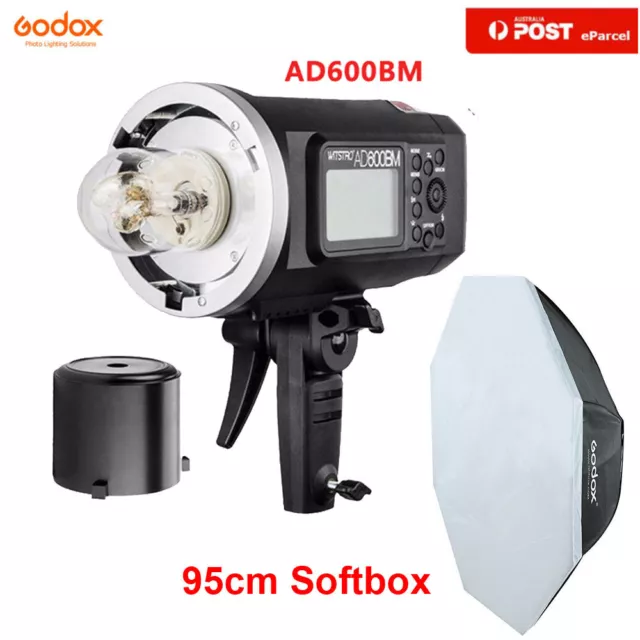 Godox AD600BM 2.4G HSS Outdoor Flash Strobe Bowens + 95cm Bowens Softbox