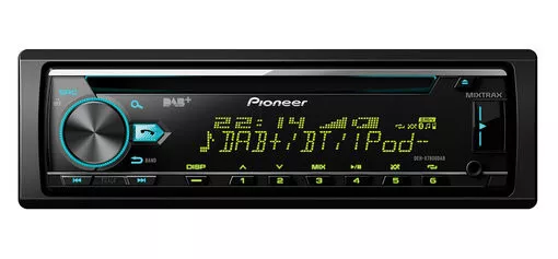Pioneer DEH-X7800DAB  Autoradio 1DIN mit CD Bluetooth MP3 USB AUX VarioColor DAB