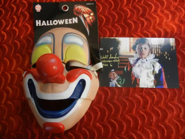 Rare Young Michael Myers Clown Mask Halloween Display Prop + Photos - Retired