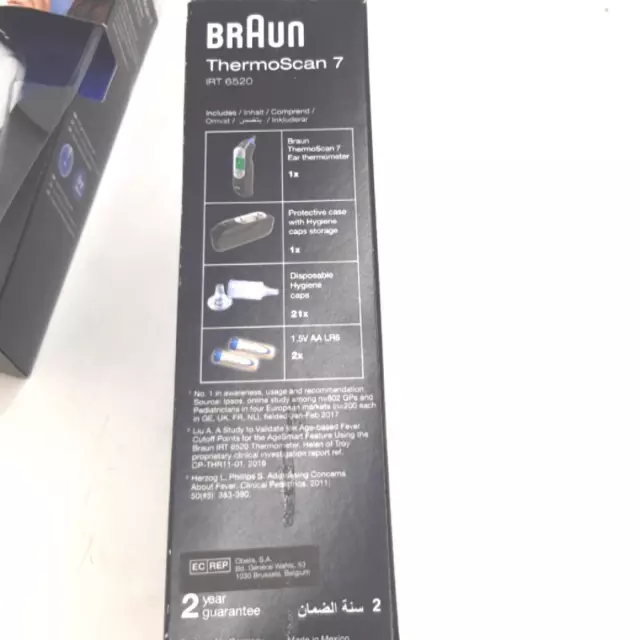 Braun ThermoScan 7 Ohrthermometer mit Age Precision IRT6520B schnelle Genauigkei 3