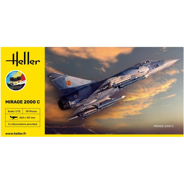 Heller Maquette Avion 56493 STARTER KIT Mirage IV P Inclus Colle Et Peintures 1/48