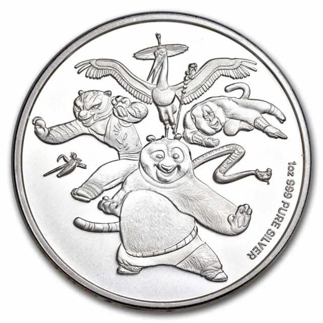 2023 Samoa 1 oz Silver Kung Fu Panda 15th Anniversary BU