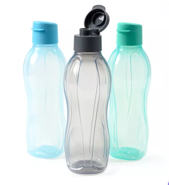 Tupperware  ECO Drink Bottle 3 Water Bottles 750ml Pastel Color See Photo New