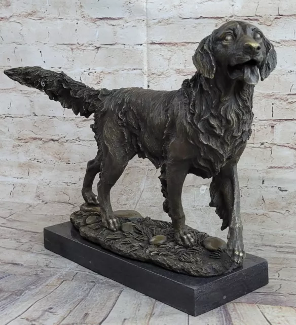 Labrador Retriever Hunting Search amp; Rescue Dog Bronze Marble Sculpture Figure 3
