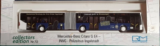 RIETZE 67095 - 1/87 Mercedes-Benz Citaro G Euro 4 INVG-Polizeibus - Neu EUR 33,59 - DE