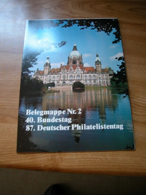 2. JAHRBUCH mappe zum 40. BUNDESTAG + 87. Philatelistentag edel gestalten Sst