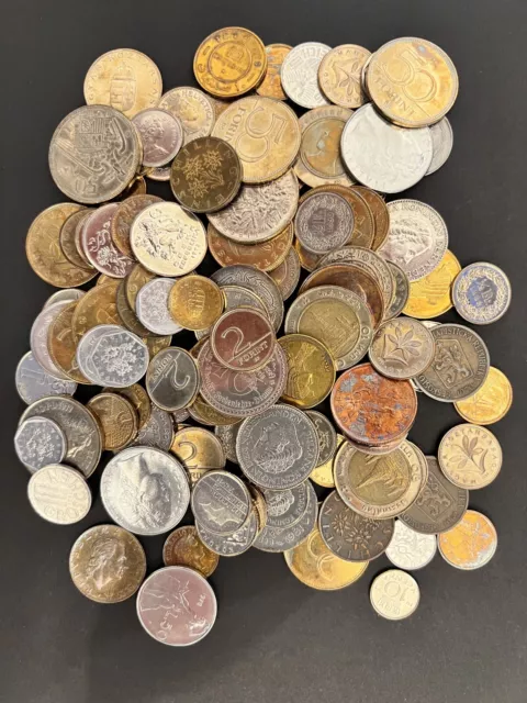 Münzen Sammlung Aus Aller Welt 460g Lot Konvolut