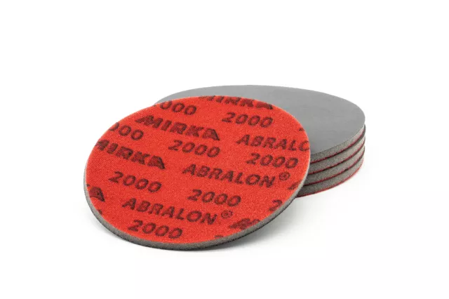 5 x Abralon Ø 150mm - P 2000 Schleif Pad Schleifscheibe